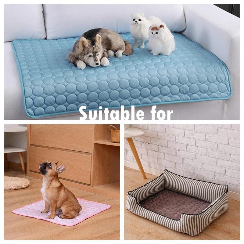 Dog Cooling Summer Pad Mat, Self- cooling dog mat, Dog cooling mat for hot weather